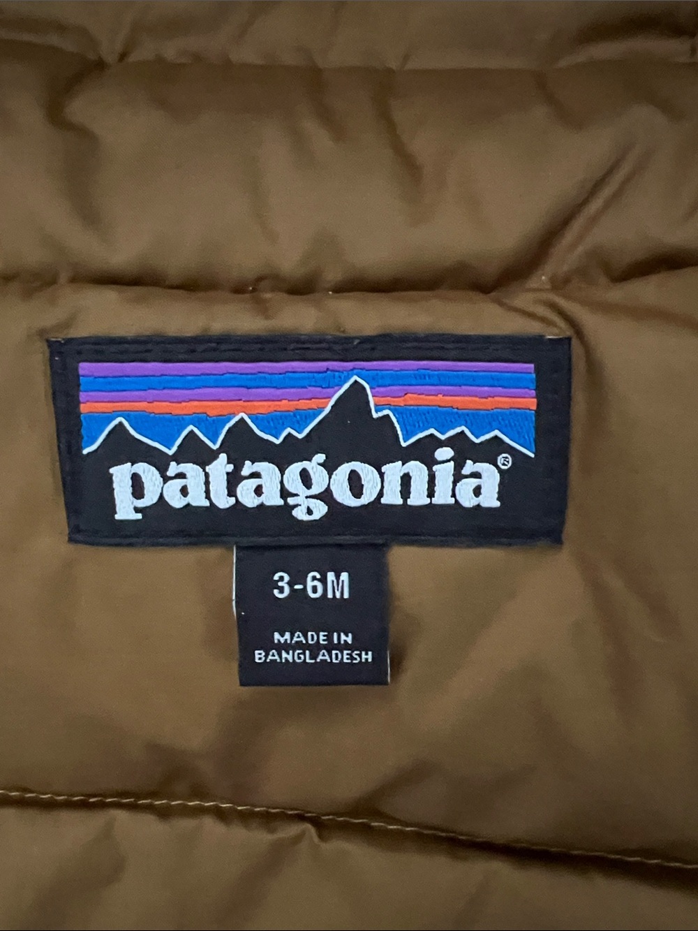 Patagonia Kids' Hooded Puffer Jacket in Mustard- my baby used 12+months - Picture 2 of 5